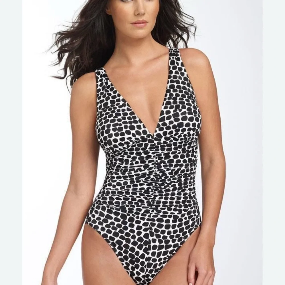 Miraclesuit Sonatina Leopard Spot One Piece Swimwear with Tummy Control